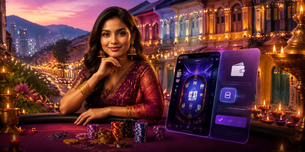 Pemain mengakses aplikasi kasino blackjack di Penang melalui telefon pintar